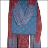 Blue Cotton Dress Material - DRC-2 - Click here to View more details about this Product
